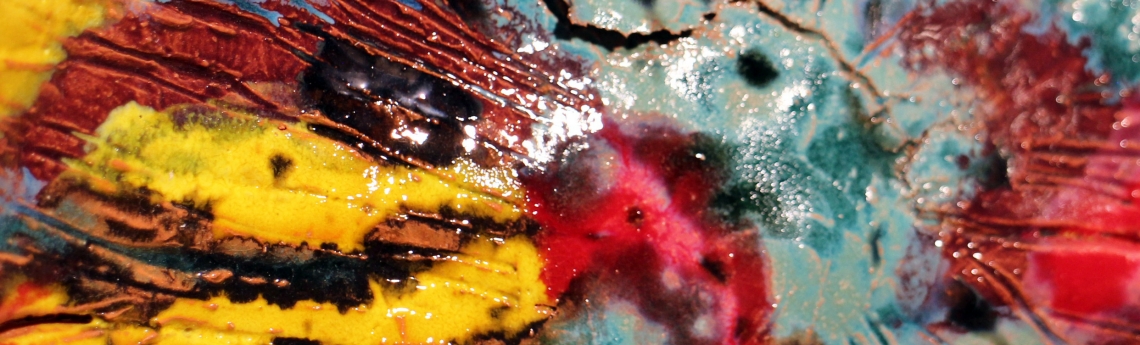 Kunstwerk aus verschiedenen vermischten Farben